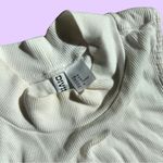 H&M White mock turtle neck cropped tank top 🔥 Photo 2