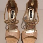 Champagne Heels Gold Size 8.5 Photo 1