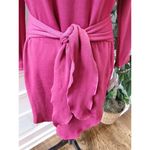 Adam Levine  Women's Red Polyester Round Neck Long Sleeve Pullover Knit Sweater L Photo 3