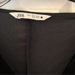 ZARA BLACK VELVET MINI DRESS Photo 8