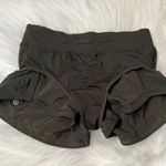 Lululemon  Athletica Miles Ahead dark olive shorts size 4 Photo 4