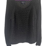 American Eagle  Outfitters Size Large Gray Wool‎ Blend Crochet Sweater Photo 0