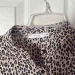 Lush Clothing Lush Leopard Print Blouse long sleeve crop size medium Photo 1