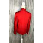 Pendleton Women's Size Small Red Silk Blend Turtleneck Long Sleeve Top Photo 3