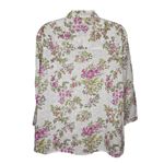 Foxcroft  Shaped Fit Floral Eyelet Button Down Blouse Top Size 18w Photo 1