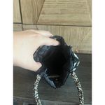 Vintage Leopard Print Beaded Purse Mini Handbag Chic Black Photo 3