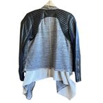 BLANK NYC Open cardigan with faux leather accents. Size Small Photo 4