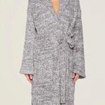 Barefoot Dreams CozyChic Heathered Grey Cozy Soft Robe Size Small Loungewear Photo 7