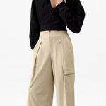 Athleta 2 Pinnacle Cargo Trouser Ecru Size 2 Regular Photo 4