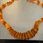 Butterscotch and Honey Cleopatra Bib Style Necklace Orange Photo 6