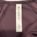 Athleta  Momentum Short Sleeve Top Size Small Plum Purple Performance Tee Photo 2