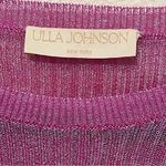 Ulla Johnson  Diana metallic irridescent magenta sweater, ribbed sz Petite (XS) Photo 2