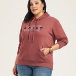 Ariat Womens real hoodie Maroon western country comfy causal size medium USA Photo 8