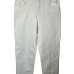 Ella Moss High Waist Straight Crop Jeans Sz 10 / 30 White Cropped Jeans Photo 0