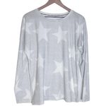 Exclusive Heart Long Sleeve Star Print Top Gray Size L Photo 0