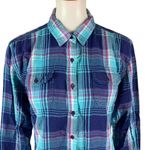 Kuhl  Plaid Button Up Shirt Long Sleeve Outdoor Hiking Top Cotton L Women Photo 1