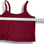 Old Navy  - Cropped Ribbed Tank Top - Maroon/burgandy - Size Large Photo 6