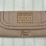 Guess Vintage Tan Wristlet with Gold Studs Photo 1