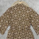 Known Supply Ayla Cider Retro Boho Mini Dress Oversized Sleeve Organic Cotton S Brown Photo 8