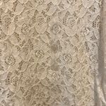 Gap ‎ Ivory Lace Short Sleeve Blouse Women's Large Romantic Cottage Bridal NWT Photo 1