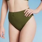 Xhilaration  Green Ribbed Bikini Bottoms Photo 0