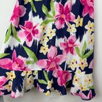 NWT Tori Richard Honolulu Womens Floral Wrap Dress Sz 8 Navy Pink Tencel Blue Photo 13
