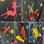 RHODE Jemima Slip Dress Neon Zodiac Black Maxi Size 4 Photo 6