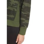 Good American Good‎ American Women’s Green Off The Shoulder Camo Sweatshirt Size 4 Photo 2
