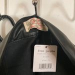 Free People  women's size 25 heavy black faux leather four pocket pants 26x26" Photo 7