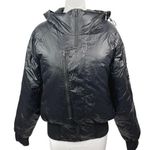 Voice of Insiders Aviator Black Detachable Hoodie Down Puffer Coat Jacket Sz M/L Size M Photo 0
