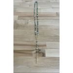 Handcrafted 20" Rosary 6mm Bead of Ching Hai Jade Gold Crucifix, Center, Chain Photo 5