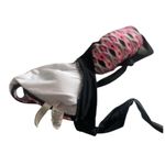 24h & Ocean swimwear y2k Pink black white geometric halter bikini top medium Photo 3