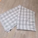 Talbots Wool Blend Buffalo Plaid Jacquard Scarf Wrap Fringe Hem Cottage Preppy Photo 3