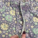 ZARA  Floral High-Waisted Denim Shorts Photo 2