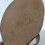 Coach Vienna Gold Pebble Leather T-Strap Wedge Sandal Photo 11