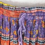 LeMieux M Cotton Boho Fish Maxi Skirt Orange Size M Photo 2