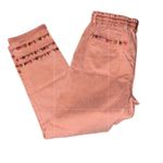 Driftwood  Mauve Embroidered Stitch Cuffed Leg
Pants(Size Small) Photo 5