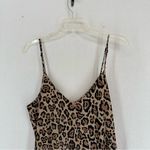 NWT Lucy Swhims The Drop Cheetah Print Slip Dress Pajama Shirt Button Up Medium Brown Photo 15
