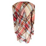 R&K Red Plaid Dress w/ Detachable Cowl Neck Women’s PM NWT Size M Photo 3