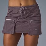 Alo Yoga Crinkle Surplus Mini Skirt Raisinette XS Photo 0