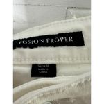 Boston Proper  White Mid-Rise Straight Leg Denim 33" Inseam Jeans Women's Size 8 Photo 3