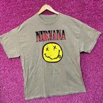 Nirvana Nevermind Tour Dead Eyes Smiley Promo Grunge Tee XL Photo 0