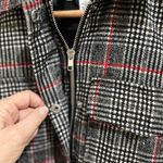 Ivy + Main Black Red and White Plaid Blazer Jacket Sz S Photo 3