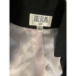 Bill Blass Vintage Size 14 Suit Black Long Sleeve Open Button Shoulder Padded Photo 8