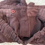 Free People  Mauve Linen Blend Cargo Mini Shorts | Utility Boho | Size M Photo 3