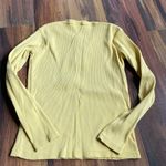 Carhartt  Ribbed 100% Cotton Henley Long Sleeve Shirt Mustard Yellow Photo 1
