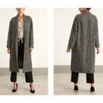 NILI LOTAN Houndstooth Kidman Coat Brown Size L Photo 5