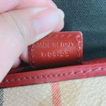 Burberry  RED, CANVAS LEATHER SHOULDER BAG Photo 13