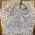 Purple Black floral mini dress Photo 3