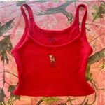 Brandy Melville  red deer swiss camisole tank crop top coquette  Photo 0